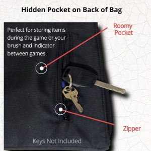 Hidden-Rear Zippered-Pocket