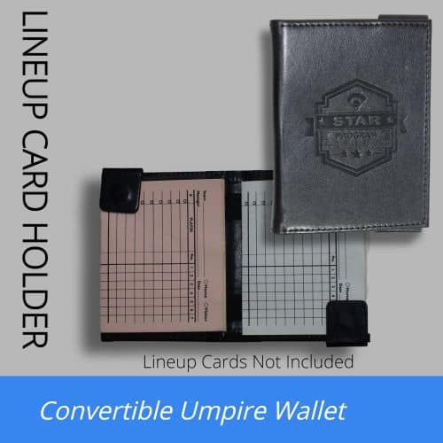 Premium Umpire Lineup Card Holder